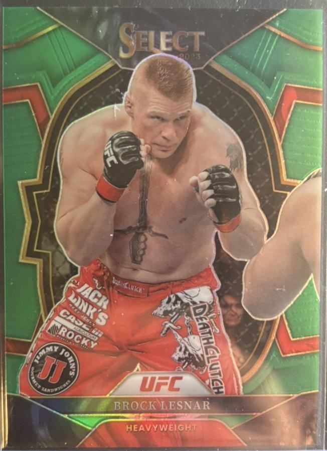 Brock Lesnar 2023 Panini Select UFC Concourse #50 Green