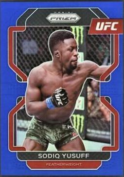 Sodiq Yusuff 2022 Panini Prizm UFC Base #192 Blue