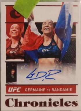Germaine de Randamie 2022 Panini Chronicles UFC Chronicles Signatures #22 Red