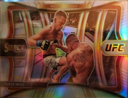 Nate Diaz 2021 Panini Select UFC Premier Level #189 Silver