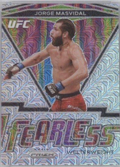 Jorge Masvidal 2021 Panini Prizm UFC Fearless #2 Mojo