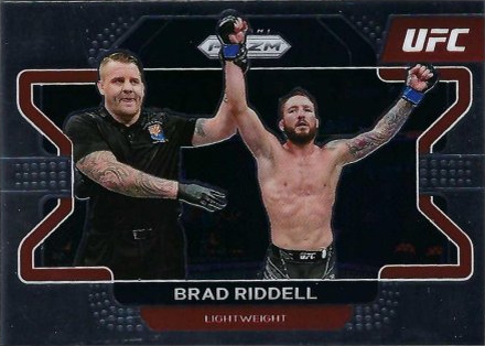 Brad Riddell 2022 Panini Prizm UFC Base #37 Octagon