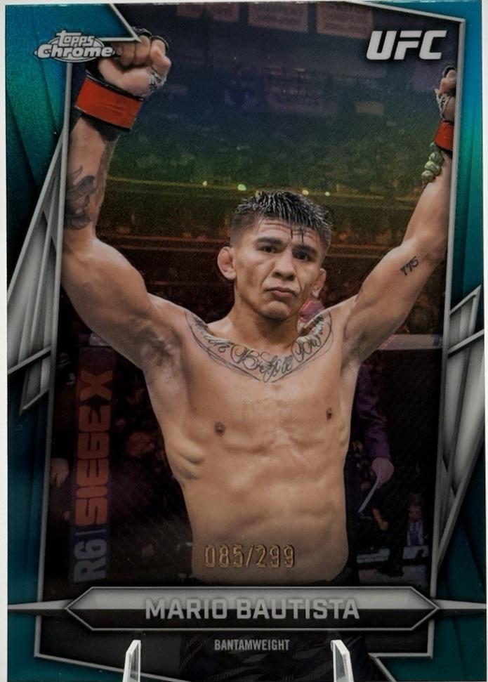 Mario Bautista 2026 Topps Chrome UFC Base #62 Teal Refractor