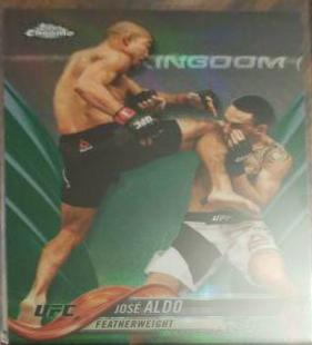 José Aldo 2018 Topps Chrome UFC Base #16 Refractor