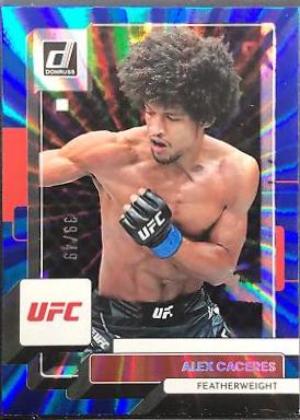 Alex Caceres 2023 Panini Donruss UFC Base #36 Blue Laser