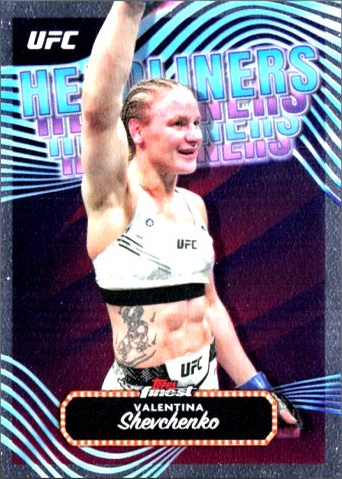 Valentina Shevchenko 2024 Topps Finest UFC Headliners #HDL-14 Superfractor