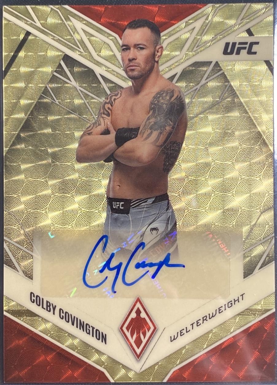 Colby Covington 2023 Panini Chronicles UFC Phoenix Autographs #15 Red