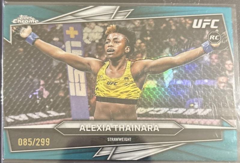 Alexia Thainara 2026 Topps Chrome UFC Base #191 Teal Refractor
