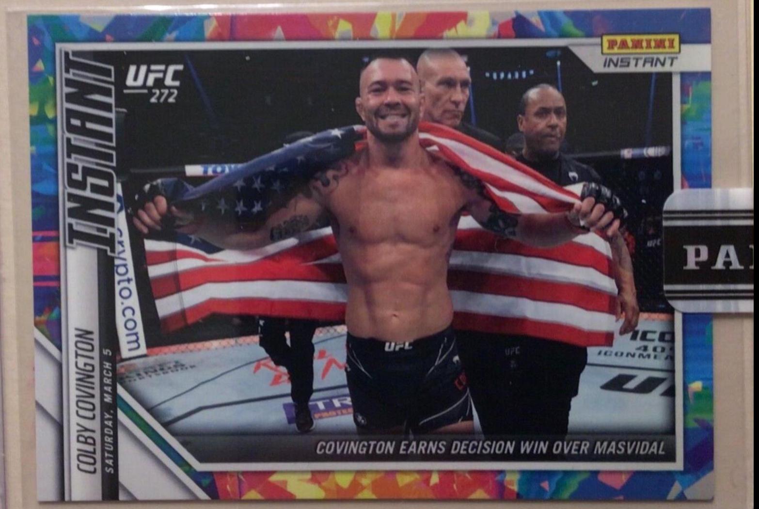 Colby Covington 2022 Panini Instant UFC Base #21 Versicolor