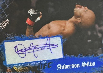 Anderson Silva 2010 Topps UFC Main Event Base #10 Diamond