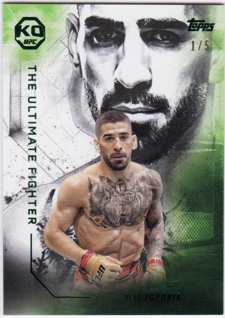 Ilia Topuria 2025 Topps Knockout UFC The Ultimate Fighter #UF-9 Emerald