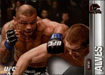 Thiago Alves 2015 Topps UFC Champions Base #2 Silver