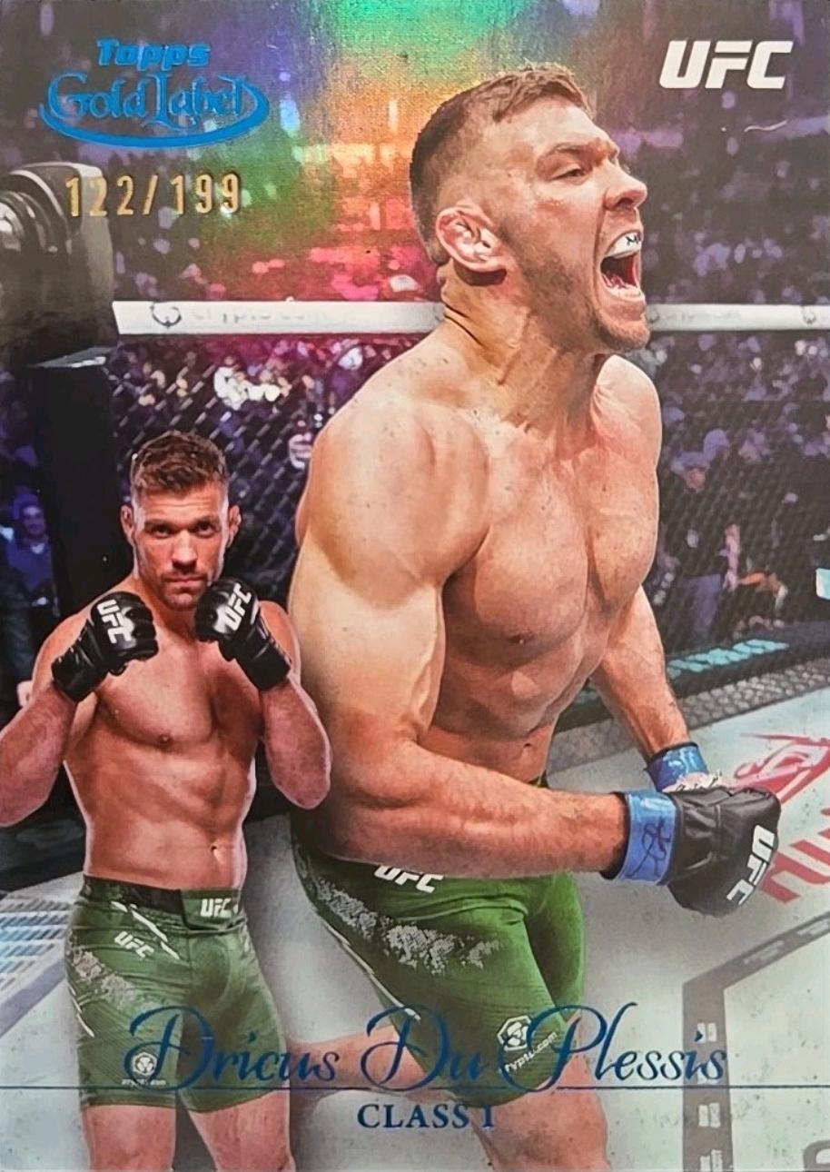 Dricus Du Plessis 2024 Topps Gold Label UFC Base Class I #11 Blue