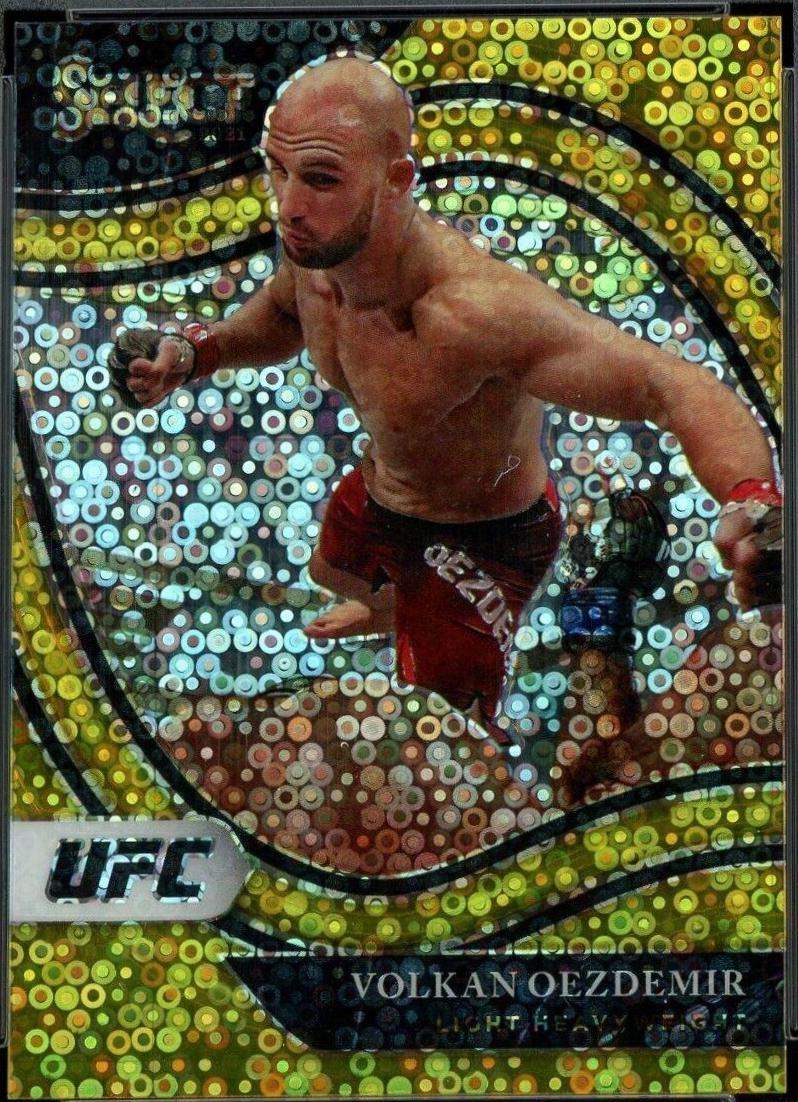Volkan Oezdemir 2021 Panini Select UFC Octagonside #211 Gold Disco