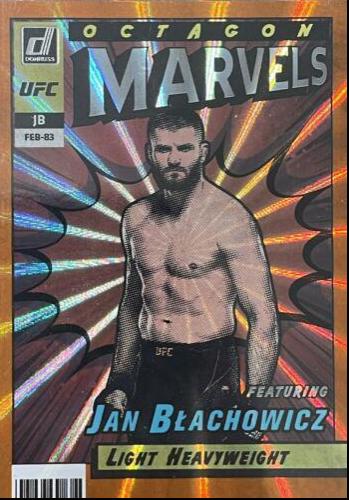 Jan Błachowicz 2022 Panini Donruss UFC Octagon Marvels #18 Orange