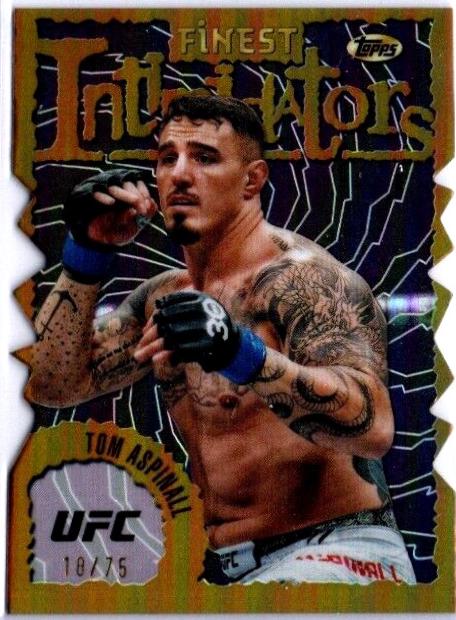 Tom Aspinall 2024 Topps Finest UFC Intimidators #INT-20 Die-Cut Refractor