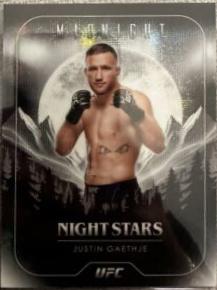 Justin Gaethje 2024 Topps Midnight UFC Base #42 Moon Beam