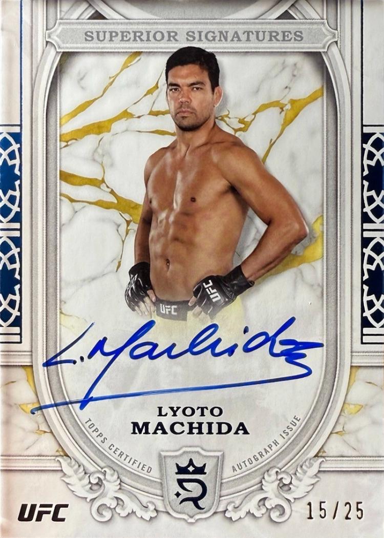 Lyoto Machida 2024 Topps Royalty UFC Superior Signatures #SS-LMA Blue