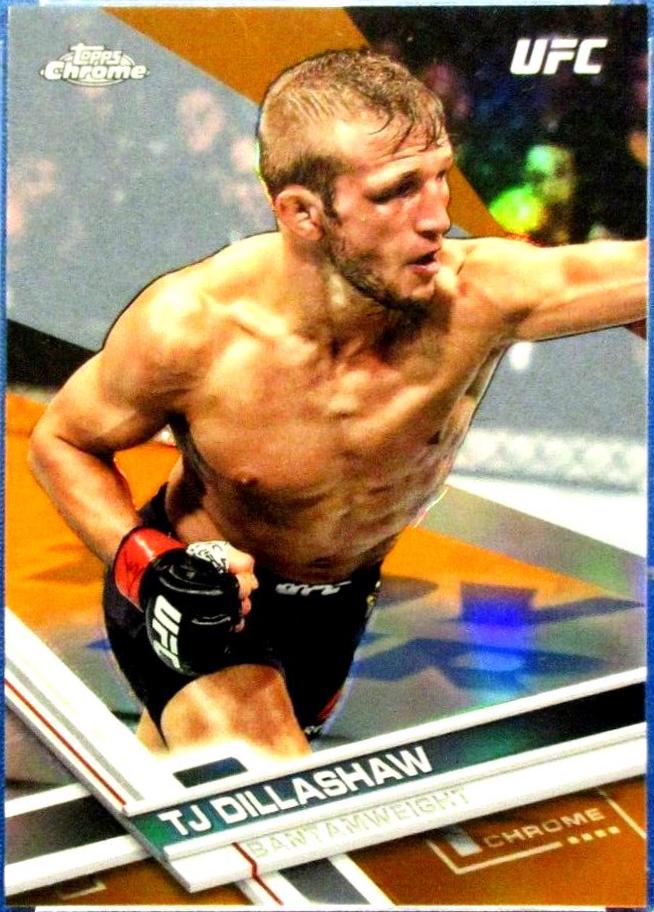 TJ Dillashaw 2017 Topps Chrome UFC Base #99 Orange