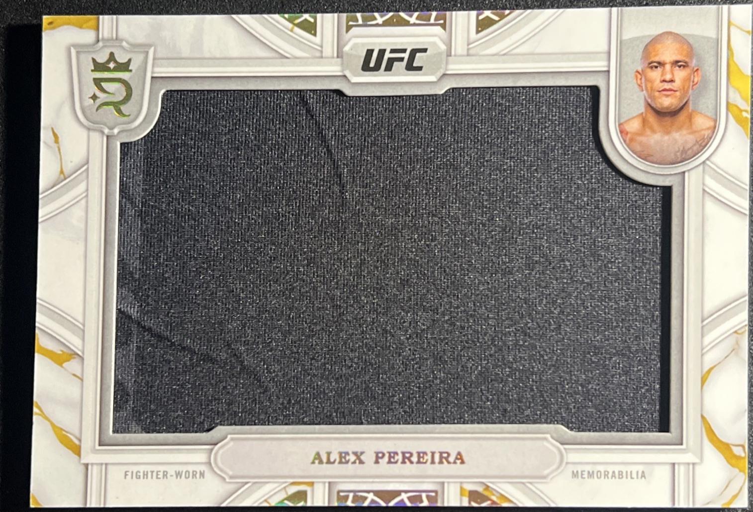 Alex Pereira 2024 Topps Royalty UFC Relic Jewels #RCJ-24 Gold