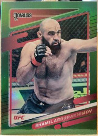Shamil Abdurakhimov 2022 Panini Donruss UFC Base #168 Green