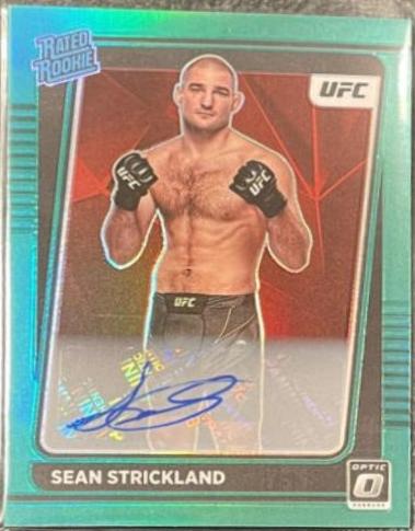 Sean Strickland 2022 Panini Donruss Optic UFC Base #111 Green