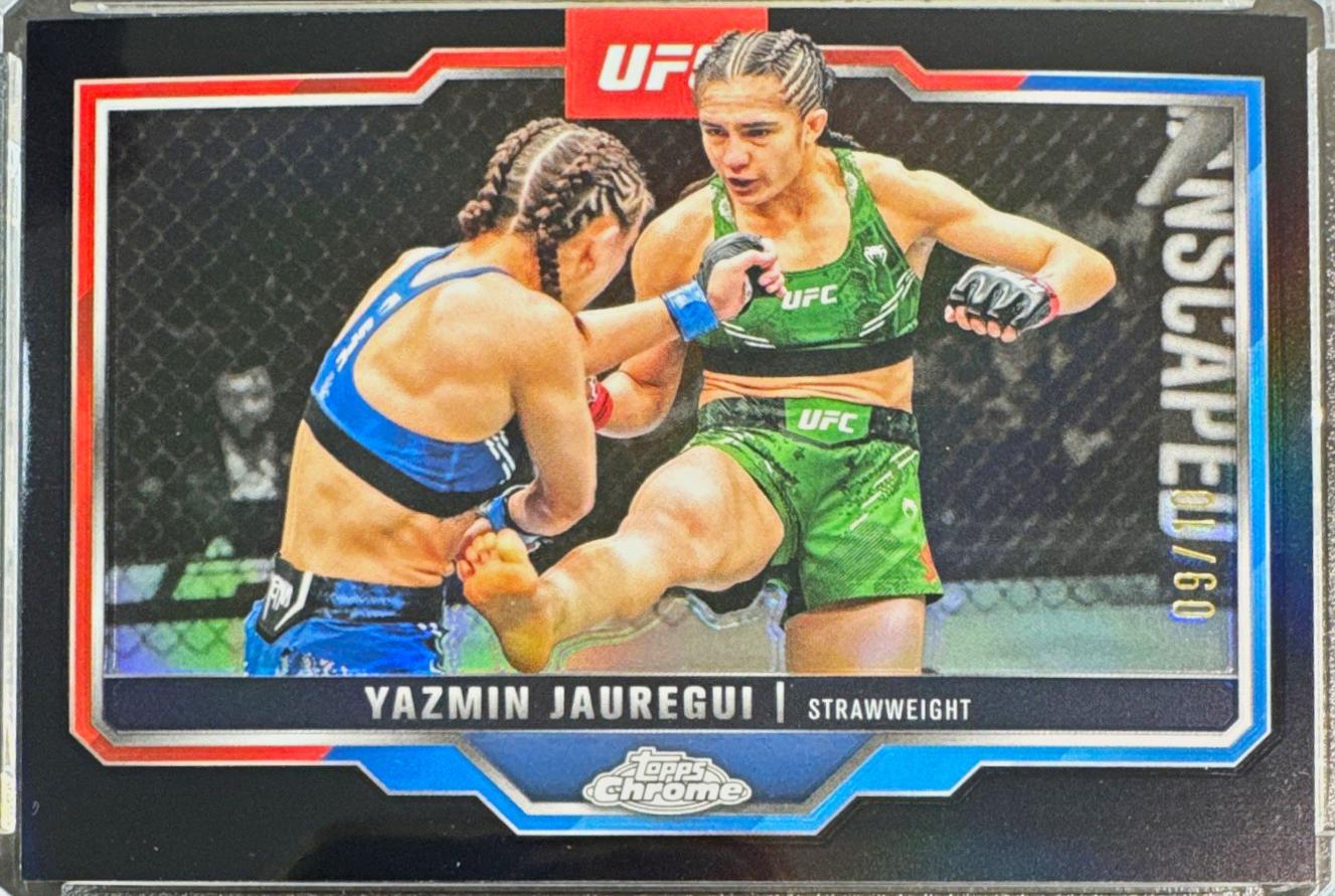 Yazmin Jauregui 2025 Topps Chrome UFC Base #50 Black Refractor