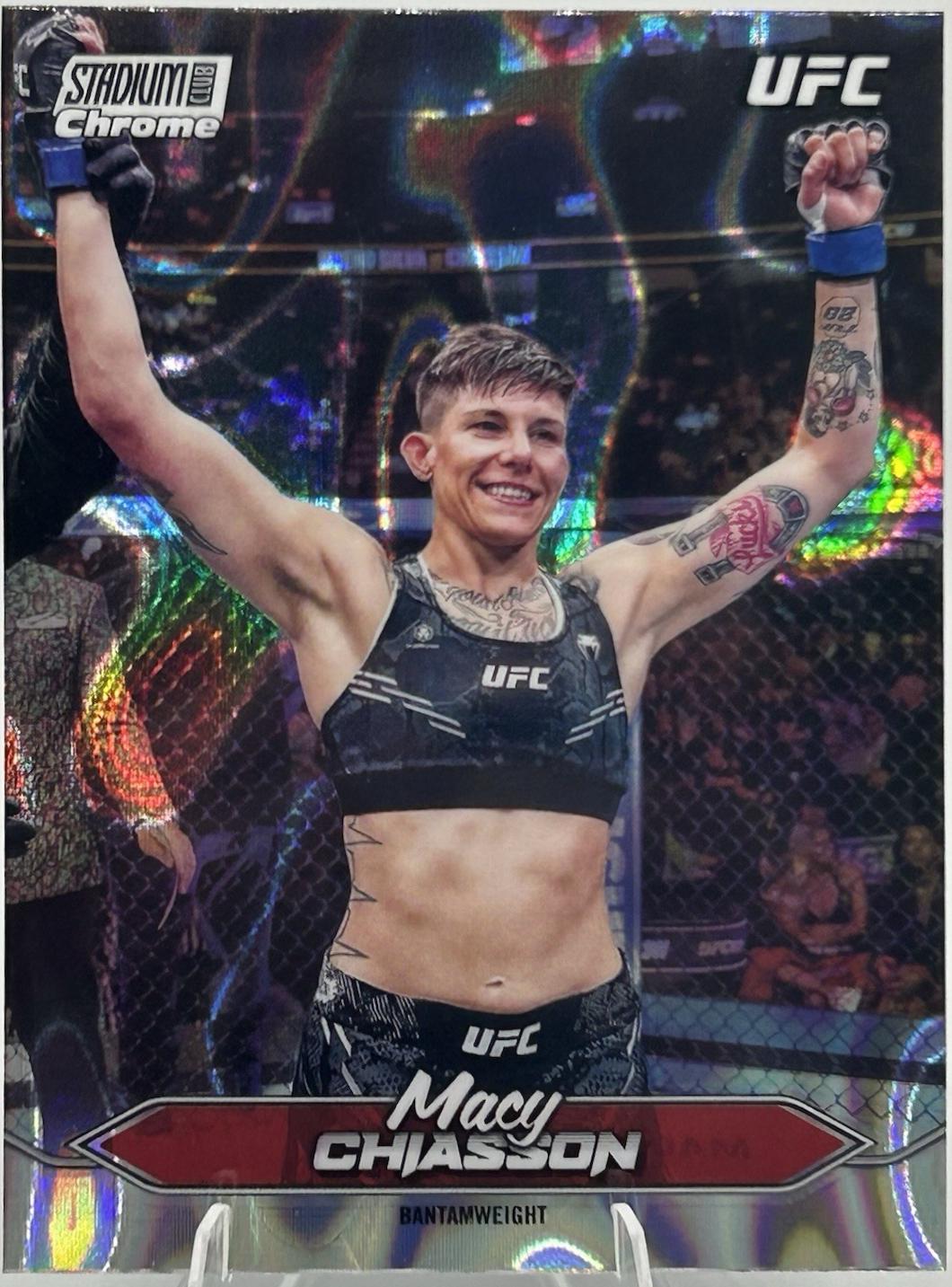 Macy Chiasson 2025 Topps Stadium Club UFC Base Chrome #C-28 Lava