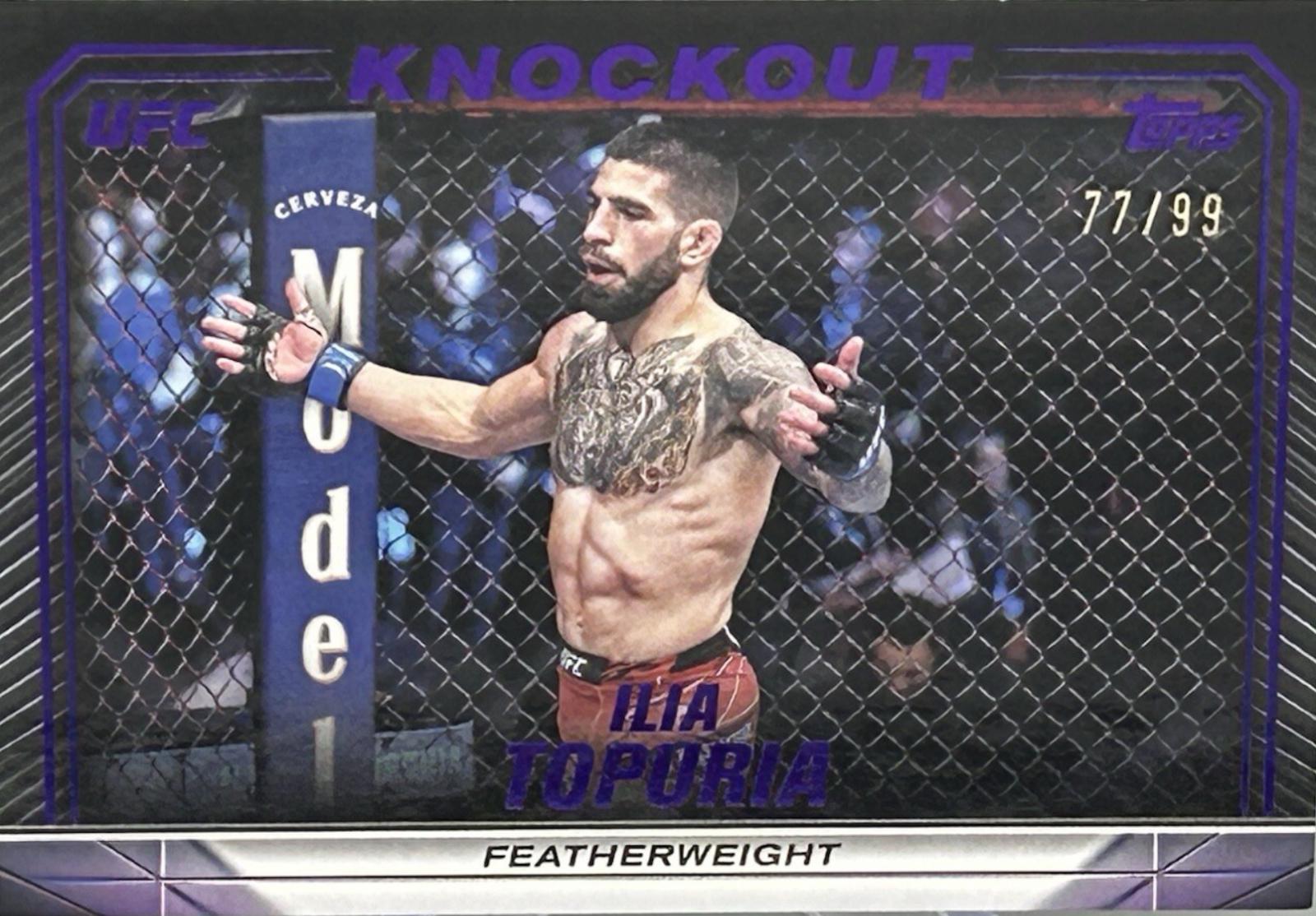 Ilia Topuria 2024 Topps Knockout UFC Base #34 Purple