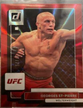 Georges St-Pierre 2023 Panini Donruss UFC Base #171 Red Laser