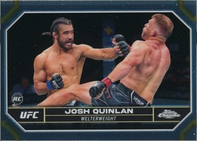 Josh Quinlan 2024 Topps Chrome UFC Base #76 Negative Refractor