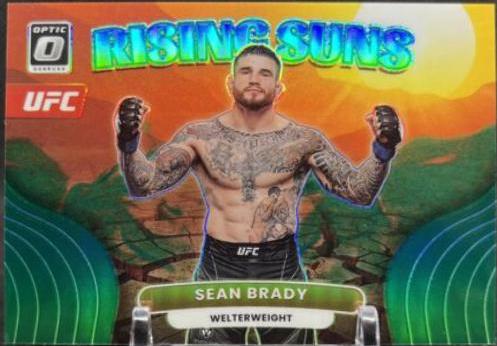 Sean Brady 2023 Panini Donruss Optic UFC Base #14 Green