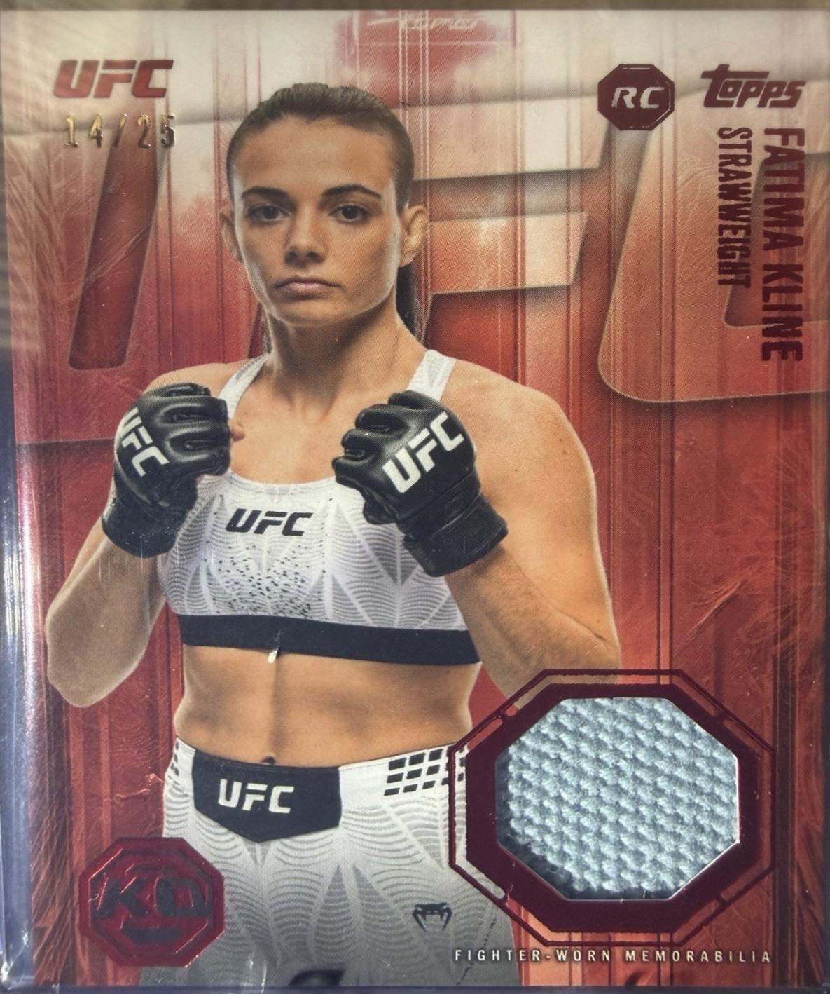Fatima Kline 2026 Topps Knockout UFC Knockout Relics #KOR-FK Red