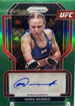Nina Nunes 2022 Panini Prizm UFC Signatures #23 Green