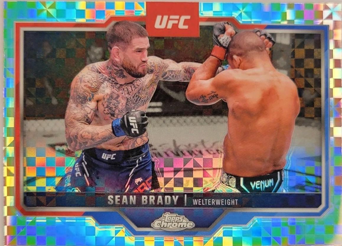 Sean Brady 2025 Topps Chrome UFC Base #173 X-Fractor