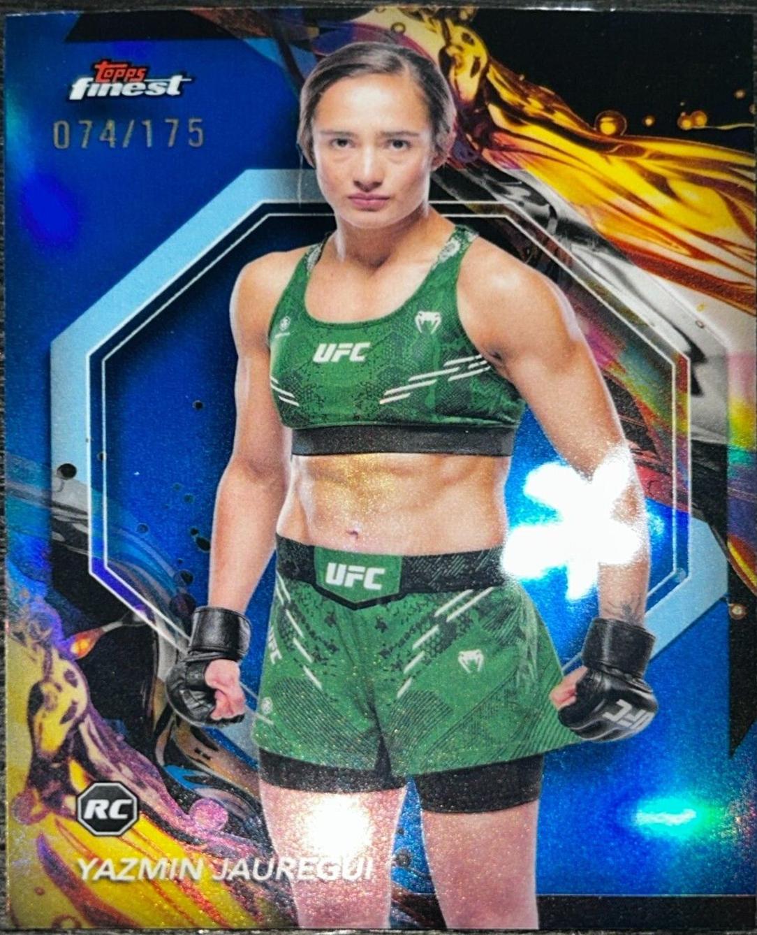 Yazmin Jauregui 2024 Topps Finest UFC Base Uncommon #193 Blue Refractor