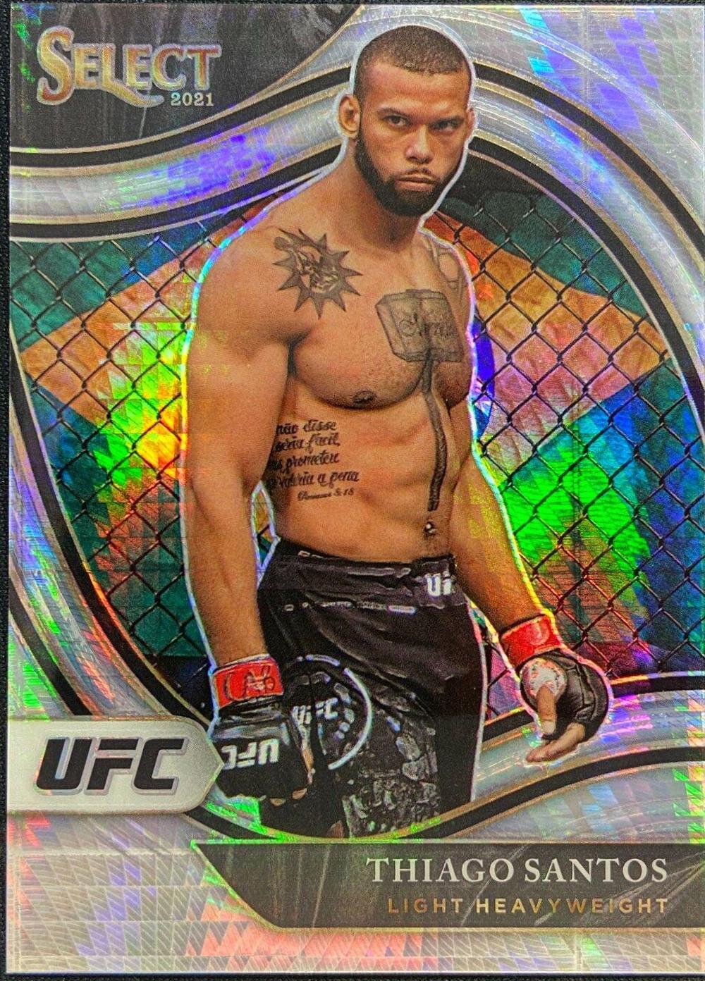 Thiago Santos 2021 Panini Select UFC Octagonside #257 Lucky Envelopes