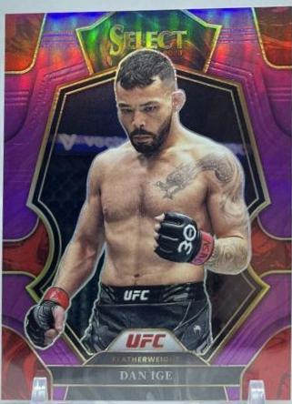 Dan Ige 2023 Panini Select UFC Premier Level #122 Purple
