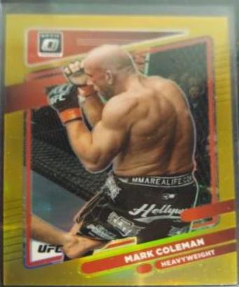 Mark Coleman 2022 Panini Donruss Optic UFC Base #97 Gold