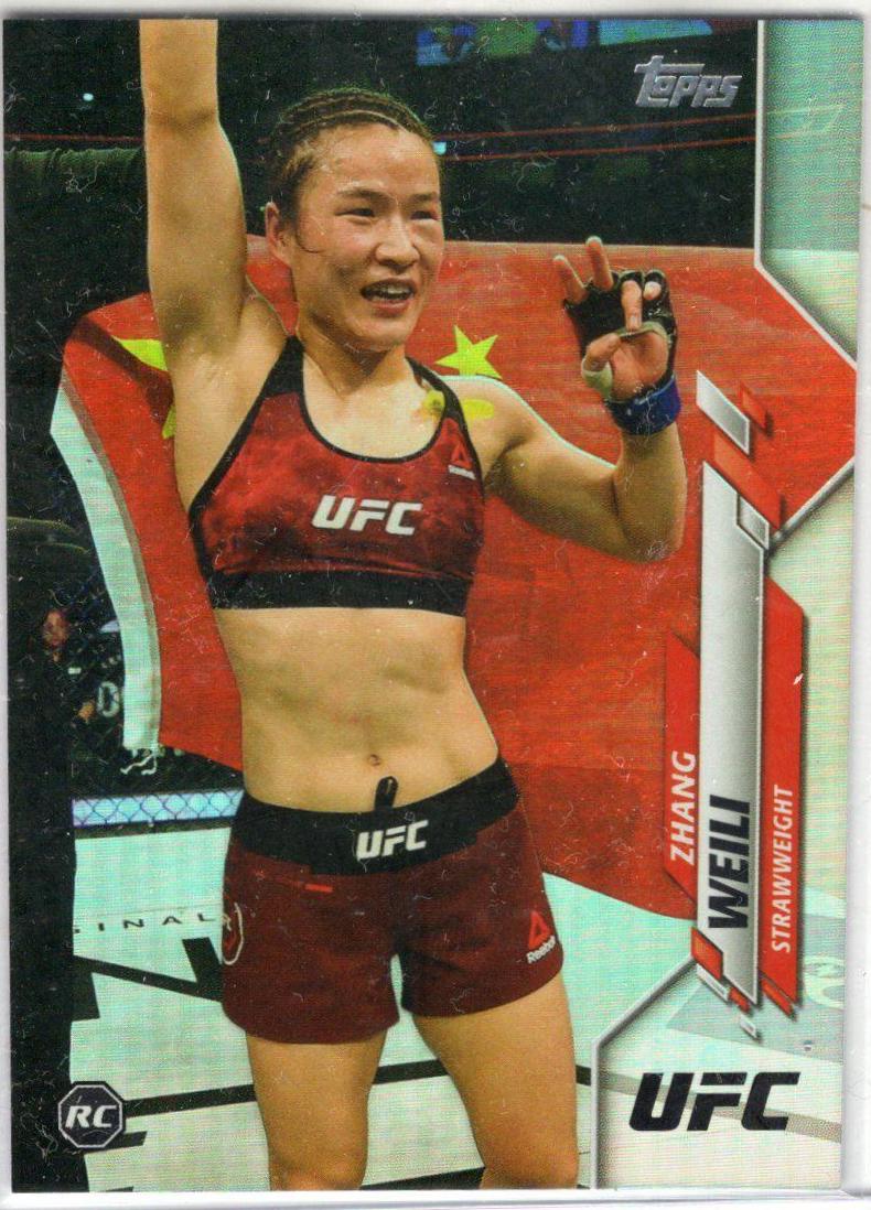Zhang Weili 2020 Topps UFC Base #87 Rainbow Foil