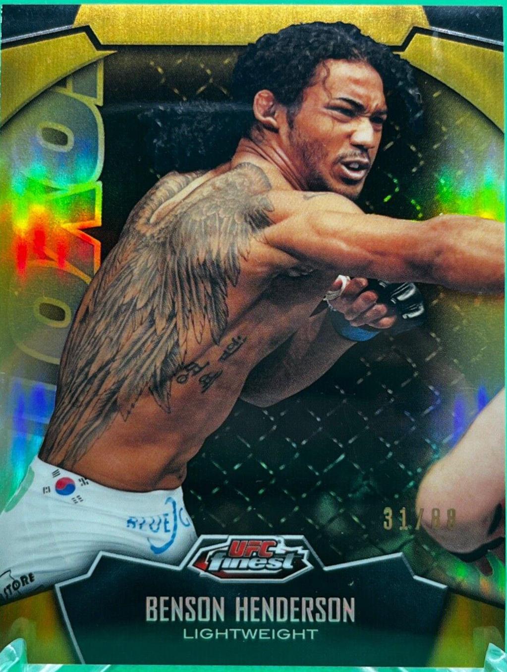Benson Henderson 2012 Topps Finest UFC Base #18 Gold
