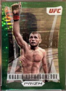 Khabib Nurmagomedov 2022 Panini Prizm UFC Prizm Flashback #1 Green Pulsar