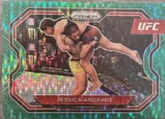 Jessica Andrade 2021 Panini Prizm UFC Base #199 Green Pulsar