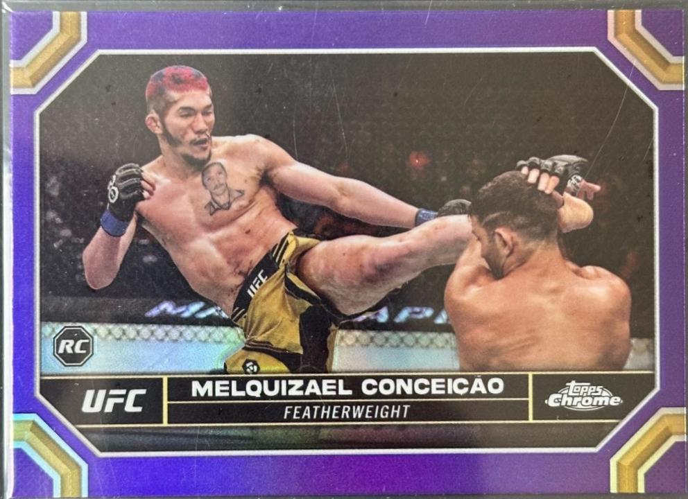 Melquizael Conceição 2024 Topps Chrome UFC Base #98 Purple Refractor