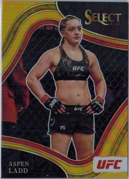 Aspen Ladd 2022 Panini Select UFC Octagonside #283 Gold