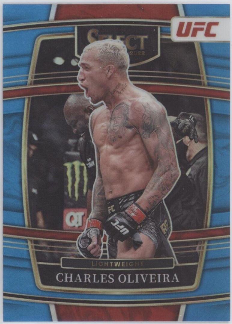 Charles Oliveira 2022 Panini Select UFC Concourse #45 Blue Prizm