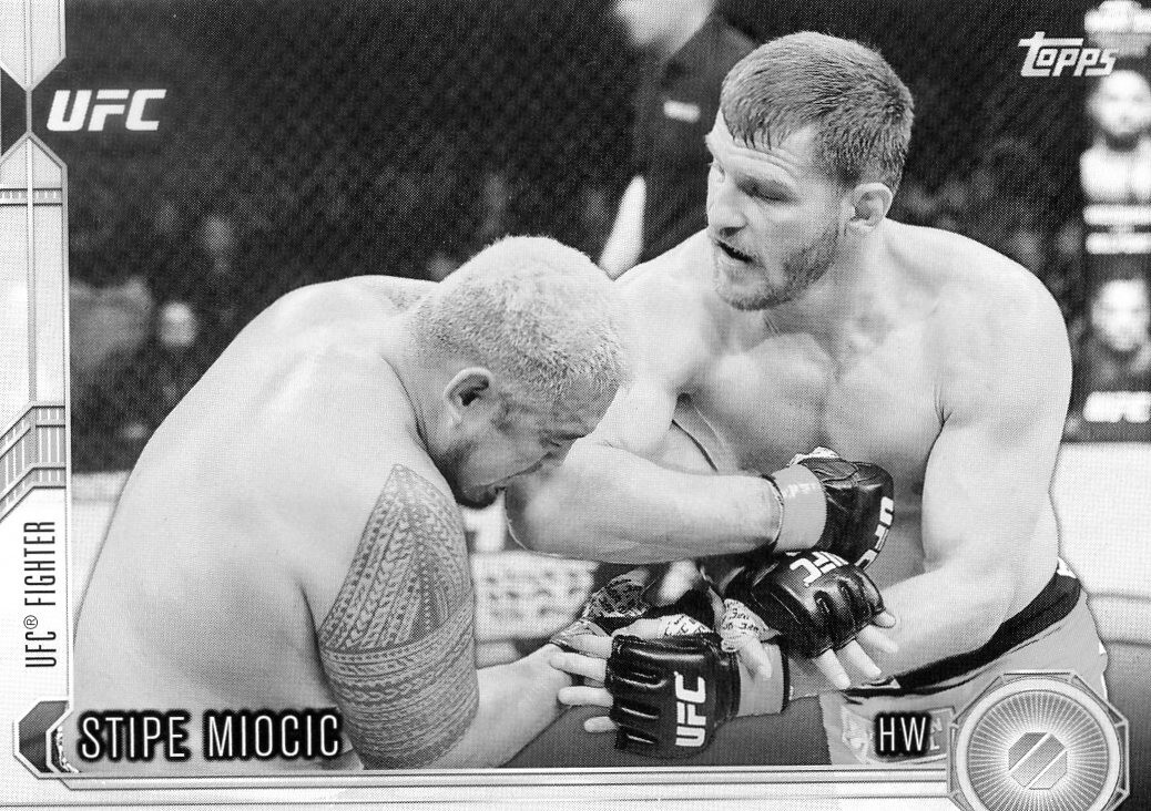 Stipe Miocic 2015 Topps UFC Chronicles Base #139 Black and White