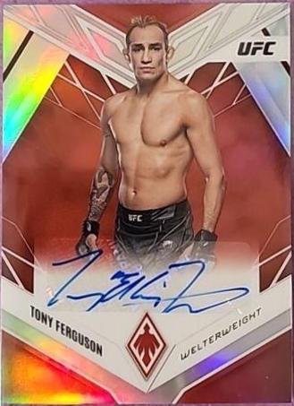 Tony Ferguson 2023 Panini Chronicles UFC Phoenix Autographs #36 Red