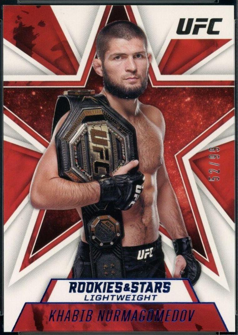 Khabib Nurmagomedov 2021 Panini Chronicles UFC Base Rookies and Stars #81 Blue