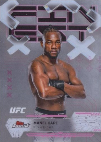 Manel Kape 2025 Topps Finest UFC Base Common #30 Purple Checkerboard Refractor
